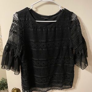 Banana black evening out or holiday top. Size S. Worn once.